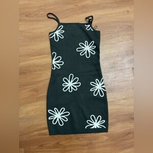 Papermoon Dress with White Floral Design Size S